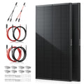 100W Solar Panel Kit,4pcs Brackets,2.5m Cable,6m Cable