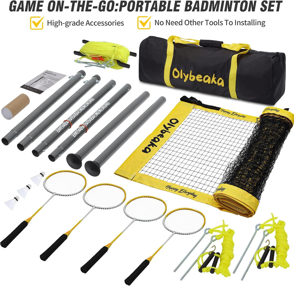 20FT Portable Outdoor Badminton Set for Backyard