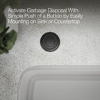 Kohler K35723-BL Garbage Disposal Air Switch Kit Matte Black