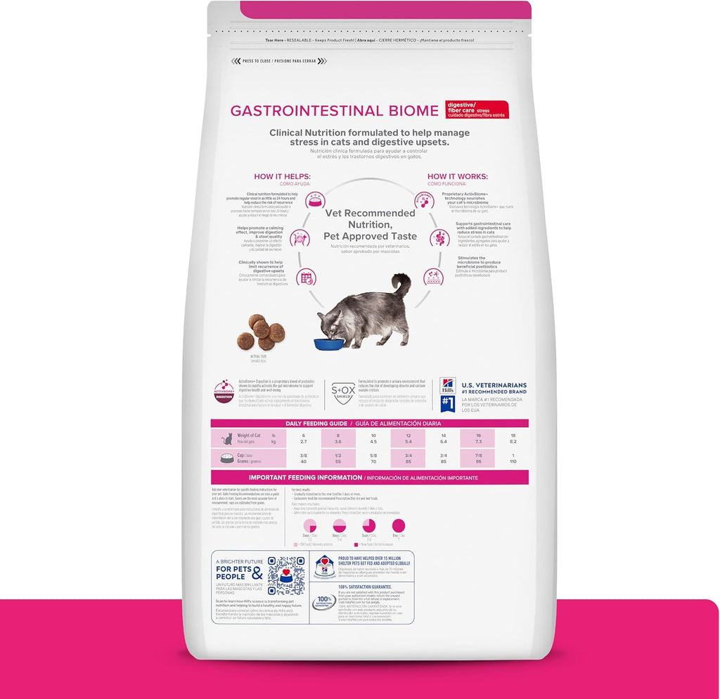 Hill's Prescription Diet GI Biome Stress Digestive/Fiber Care Dry Cat Food