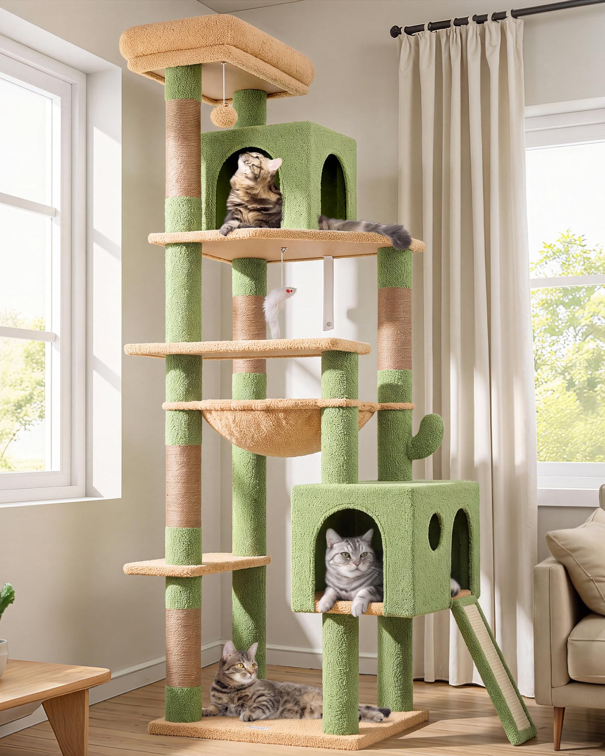 Globlazer F70 Pro Heavy Duty Cat Tree Tower for Indoor Cats Large Adult