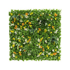 ECOOPTS 20"x20" Faux Ivy Privacy Fence Screen Artificial Boxwood Panels Topiary Hedge Plants for Indoor Outdoor Decoration, #6 Mixed Leaves, 15 Packs
