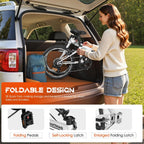 Superday 20 Inch Folding Bike, 7-Speed Lightweight Foldable Bike for City Commuting, Folding Bicycle with V Brake Adjustable Stem, Folding Bikes for Adults/Men/Women/Teenagers(Black/White/Blue/Pink)