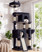 Globlazer S72 Heavy Duty Cat Trees for Large Cats 20 lbs+, Dark Gray