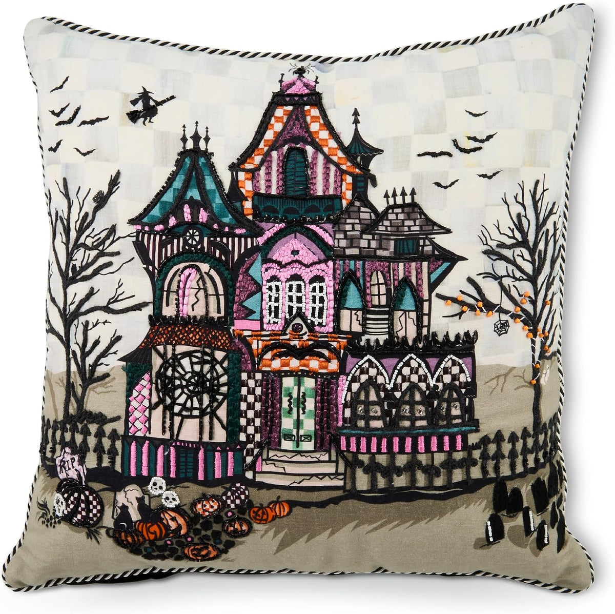MACKENZIE-CHILDS Throw Pillow, 20x20, Frankenstein