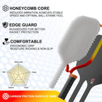DGYGQ Pickleball Paddles, T700 Raw Carbon Fiber Surface, 16mm Polypropylene Honeycomb Core for All Skill Levels - Larger Sweet Spot for Max Spin, Control & Power