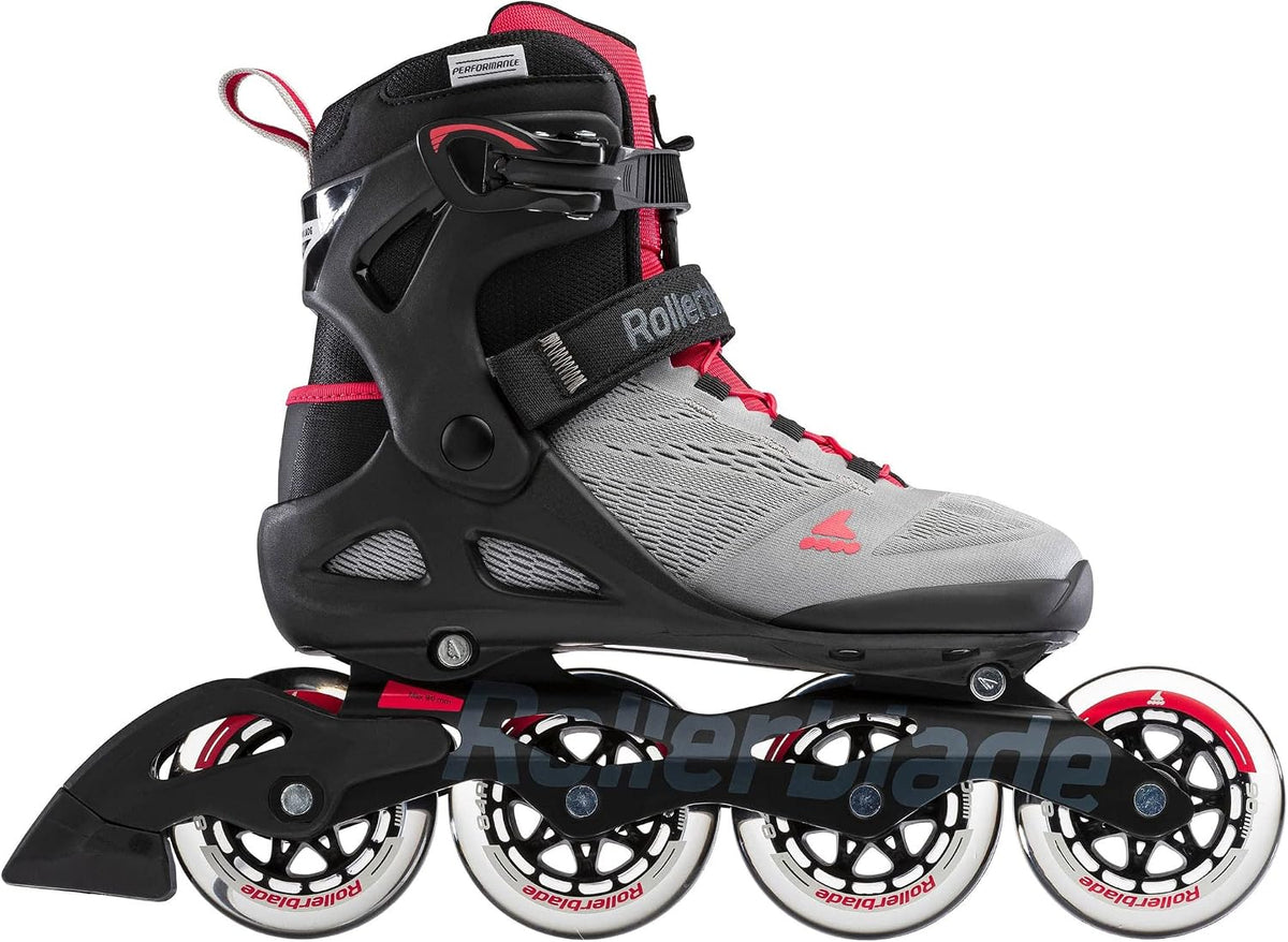 Rollerblade Macroblade 90 Women's Adult Fitness Inline Skate, Neutral Paradise Pink