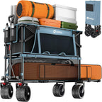 Sekey 400L Double-Decker Wagon, 500 lb Capacity, 50 in Extender