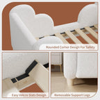 DoCred Toddler Bed, Upholstered Toddler Bed for Girls&Boys