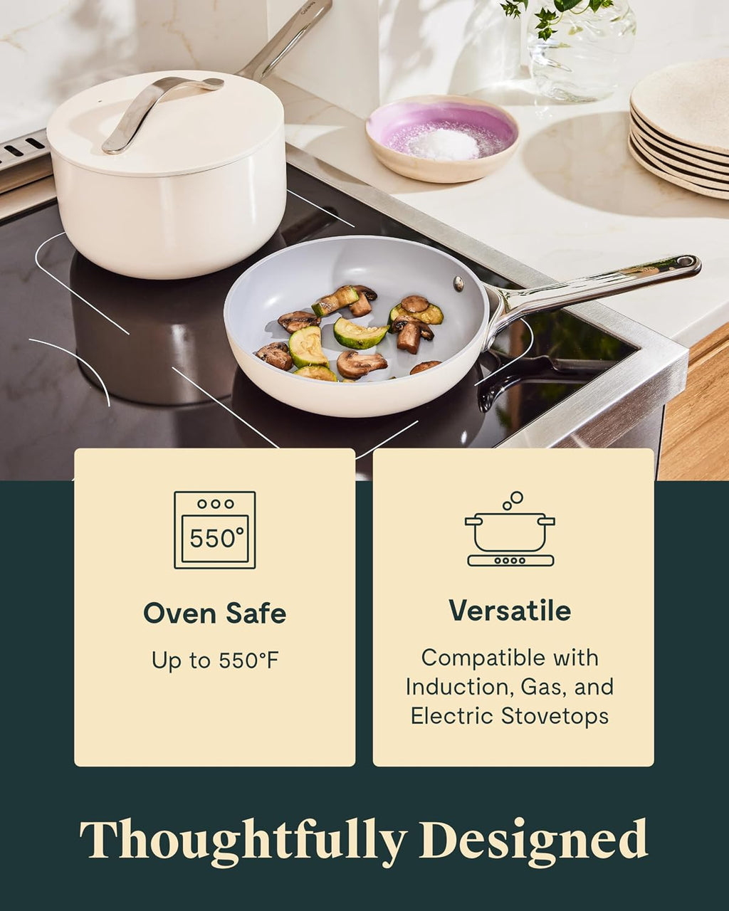 Caraway Non-Stick Ceramic Mini Cookware Set