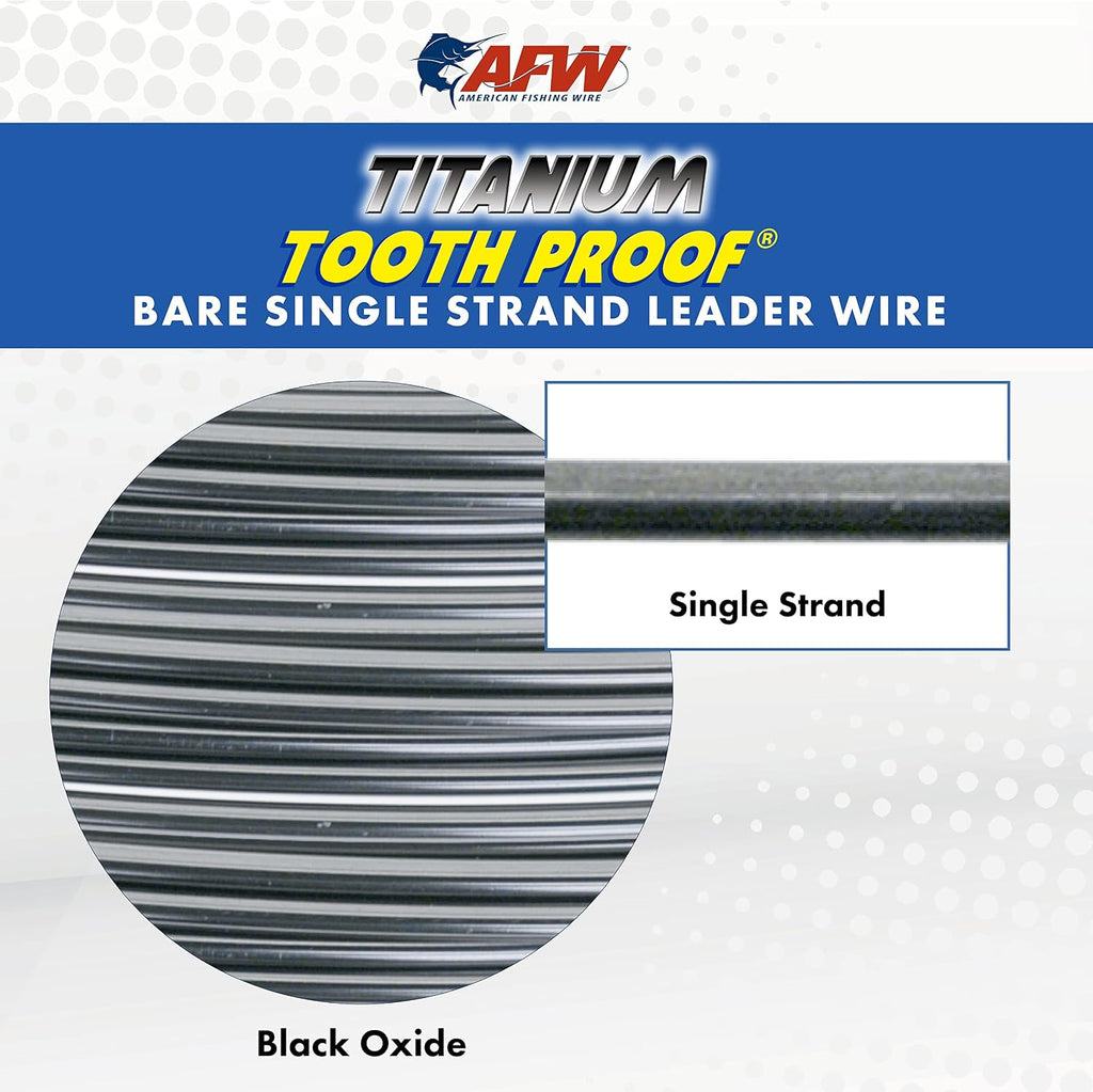 AFW Titanium Tooth Proof, Single Strand Leader Wire