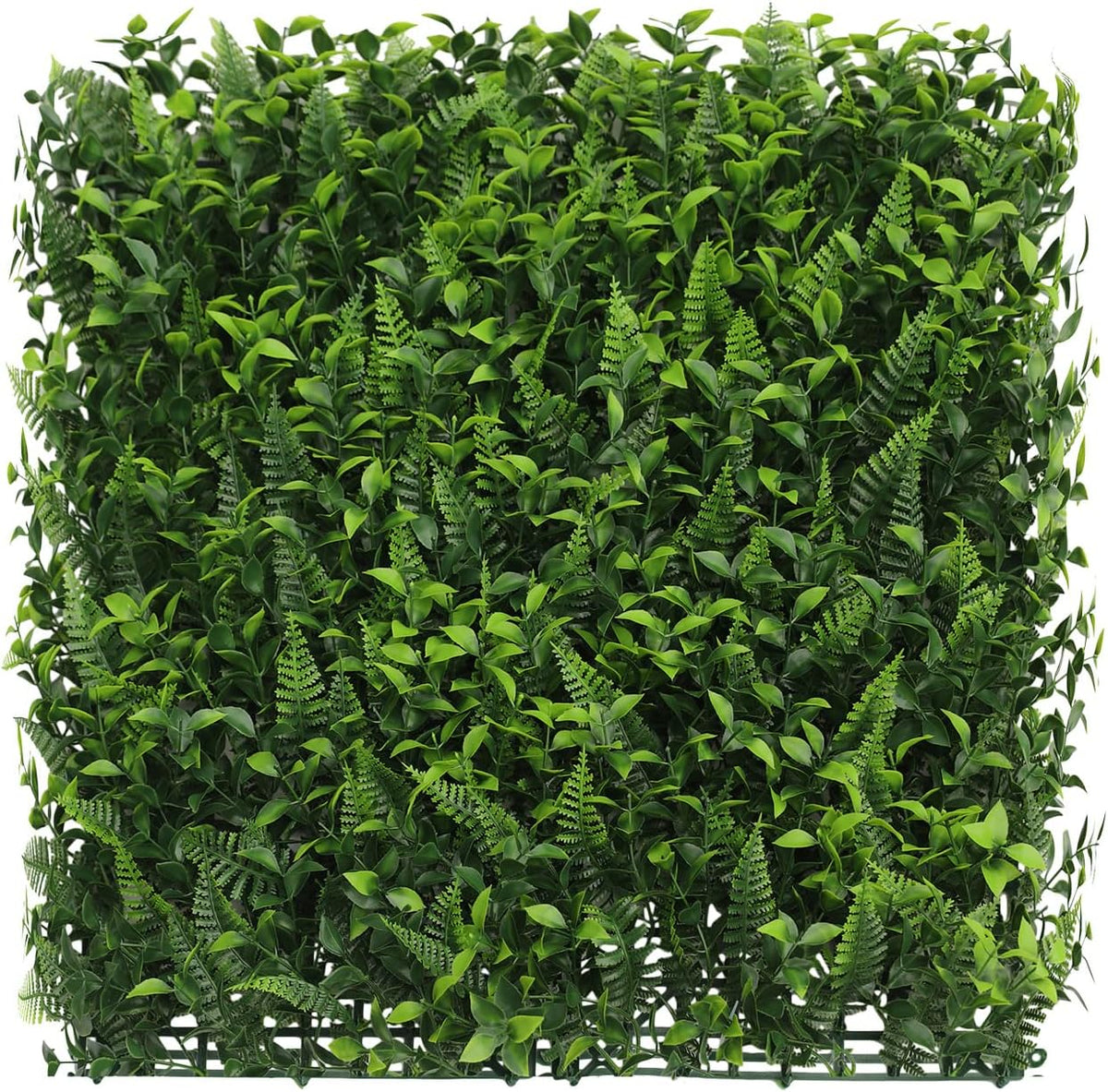 ECOOPTS 20"x20" Faux Ivy Privacy Fence Screen Artificial Boxwood Panels Topiary Hedge Plants for Indoor Outdoor Decoration, #9 Mixed Leaves, 23 Packs