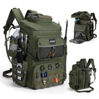 Goture Fishing Backpack with 4 Tackle Boxes,55L Tackle Backpack with Cooler