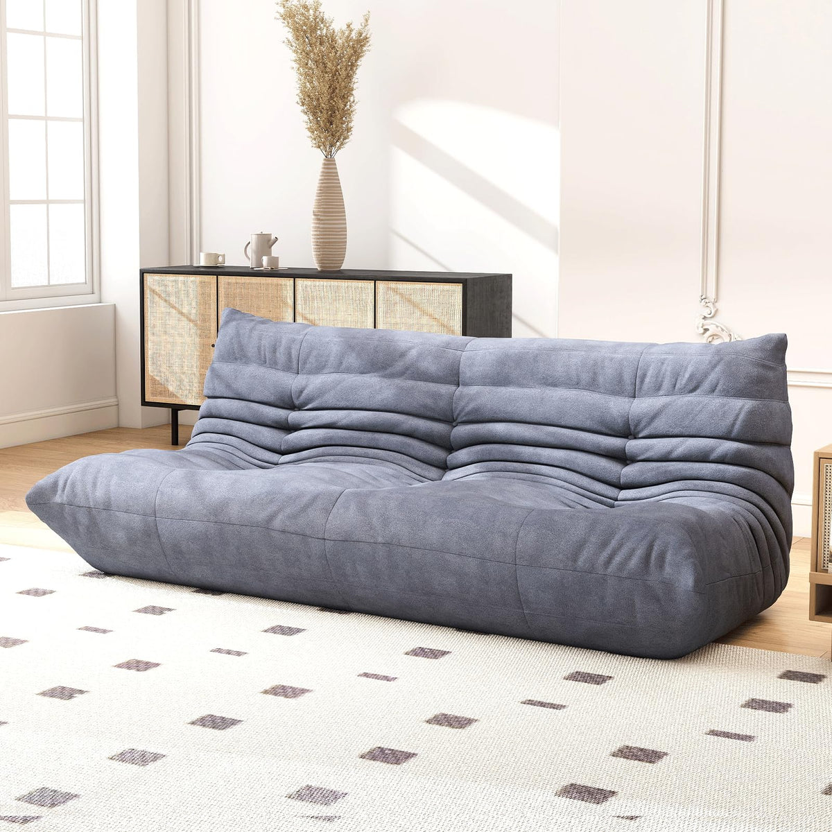 Bean Bag Chair for Adults, Memory Foam Bean Bag Sofa with Waterproof Fabric
