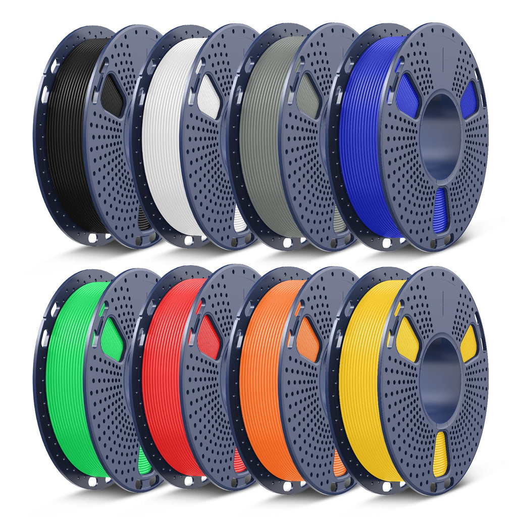 SUNLU PLA Plus Filament 1.75mm, 10KG Bundle, Black & White