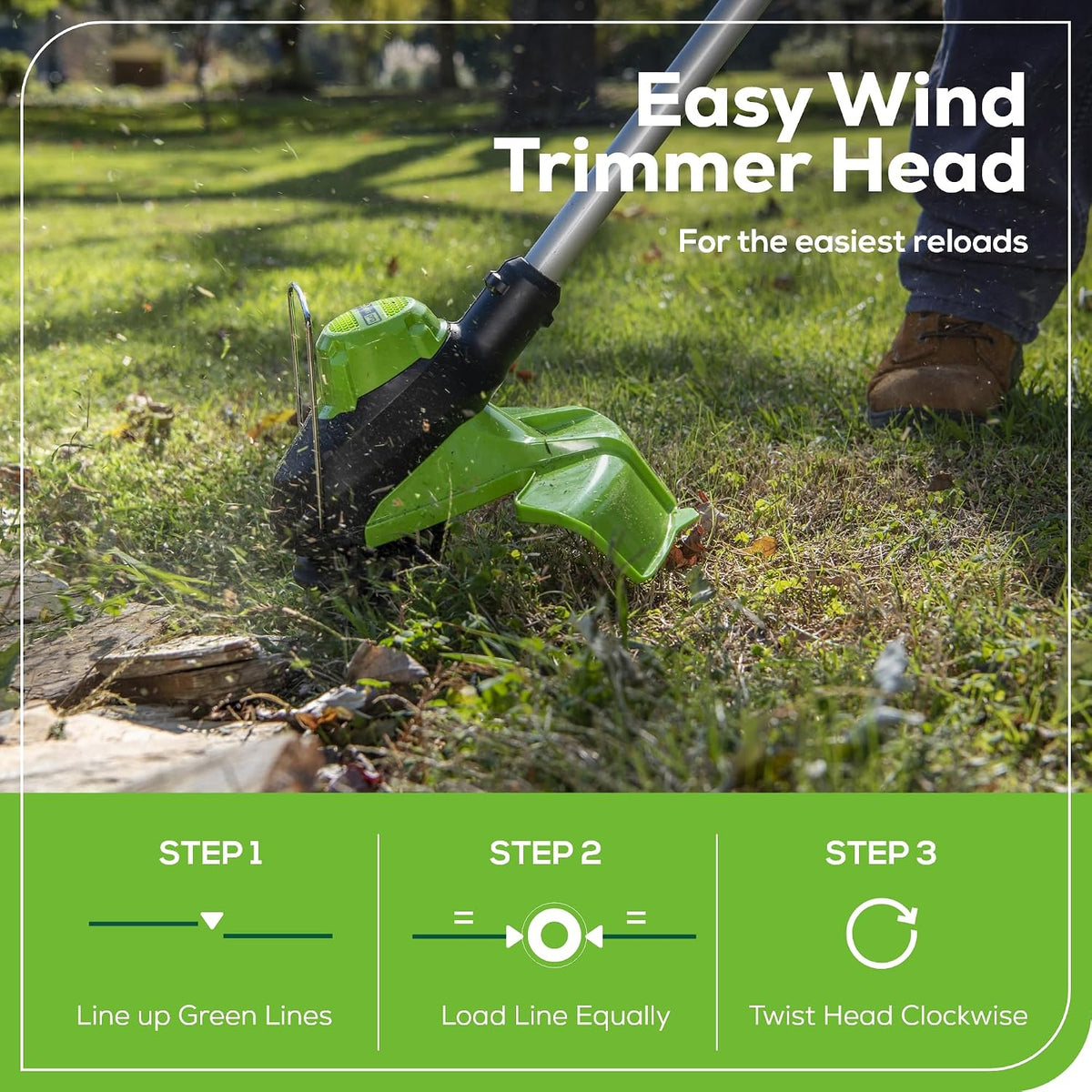 Greenworks 60V 13 in String Trimmer & 540 CFM Blower Combo, 4.0 Ah Battery