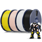 SUNLU PLA 3D Printer Filament, Black & White, 10-Pack, 10KG Total