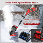 Brushless Electric Snow Blower,Cordless Snow Shovel,Adjustable Front Handle,2 Batteries & Fast Charger,26FT Throw Distance, for Driveway/Steps/Patio/Sidewalk