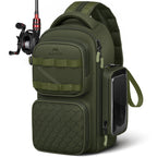 MATEIN Fishing Sling Bag with Phone Pouch, 3600 Tackle Box Backpack