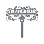 Lewis Design Company Rose Garden Custom Stake (25" W x 25" H, Black)
