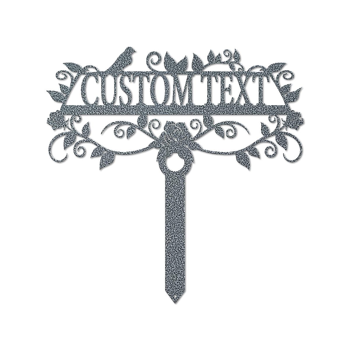 Lewis Design Company Rose Garden Custom Stake (25" W x 25" H, Black)