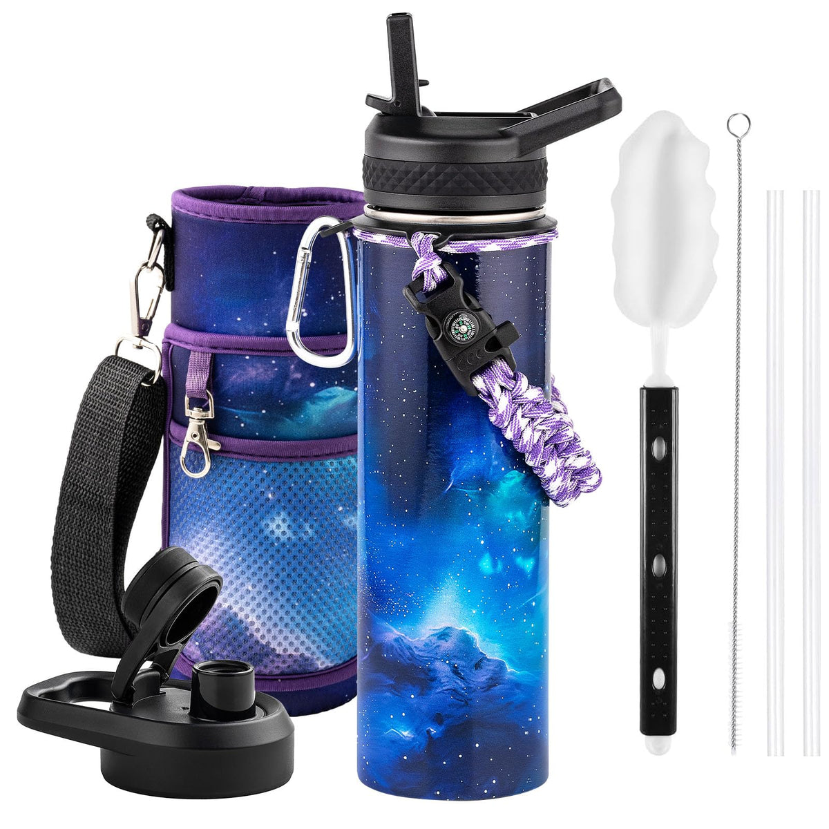 RAYMYLO Insulated Water Bottle 40 oz, Triple Wall Vacuum Stainless Steel