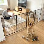 FXW Dog Gate, Extra Wide Adjustable for Openings Up to 165", 32" H