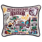 Catstudio Texas A&M Aggies Hand Embroidered Throw Pillow