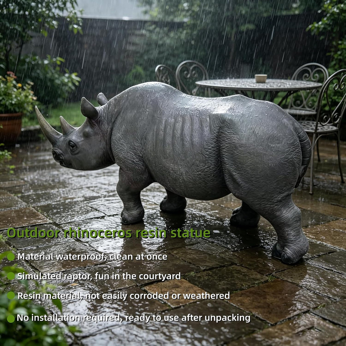 26.38" Realistic Gorilla Garden Statue, Durable Resin Silverback Figurine for Outdoor Yard Patio,Lifelike Resin Wildlife Sculpture for Garden Patio Yard, Unique Gift for Animal Lovers