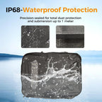 ZPO Travel Vacuum Bags with Pump, IP68 Waterproof Reusable Vacuum Seal Bags for Clothing Travel, 46L Compression Bags for Carry On Suitcases and Backpack (2 Pack+Pump)