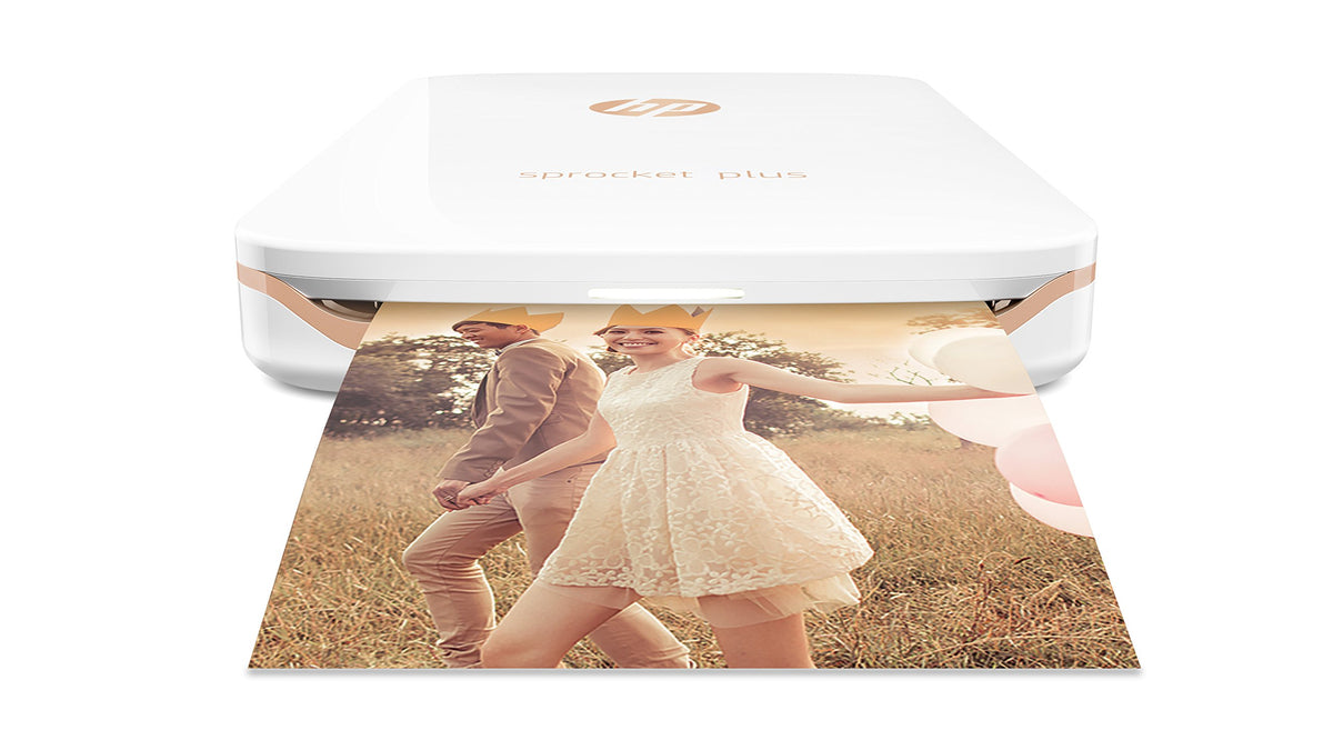 HP Sprocket Portable Photo Printer, print social media photos on 2x3 sticky-backed paper - red (Z3Z93A)