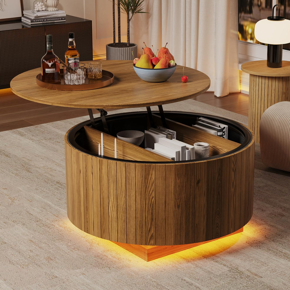 kepptory 40" Lift Top Coffee Table with Storage, Black