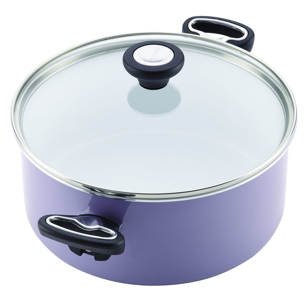 Farberware 17490 Ceramic Dishwasher Safe Nonstick Cookware Set / Pots and Pans Set - 12 Piece, Blue