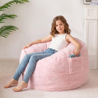 MAXYOYO Bean Bag Chair, Soft Bean Bag Sofa with Supportive Foam Filling