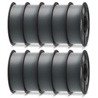 ANYCUBIC PLA Plus (PLA+), 3D Printer Filament 1.75mm Bundle, High Toughness, 1KG Spool, Black, White, Texture Grey, Pink, Red, Blue, Green, Orange, Yellow, Purple, 10KG in Total
