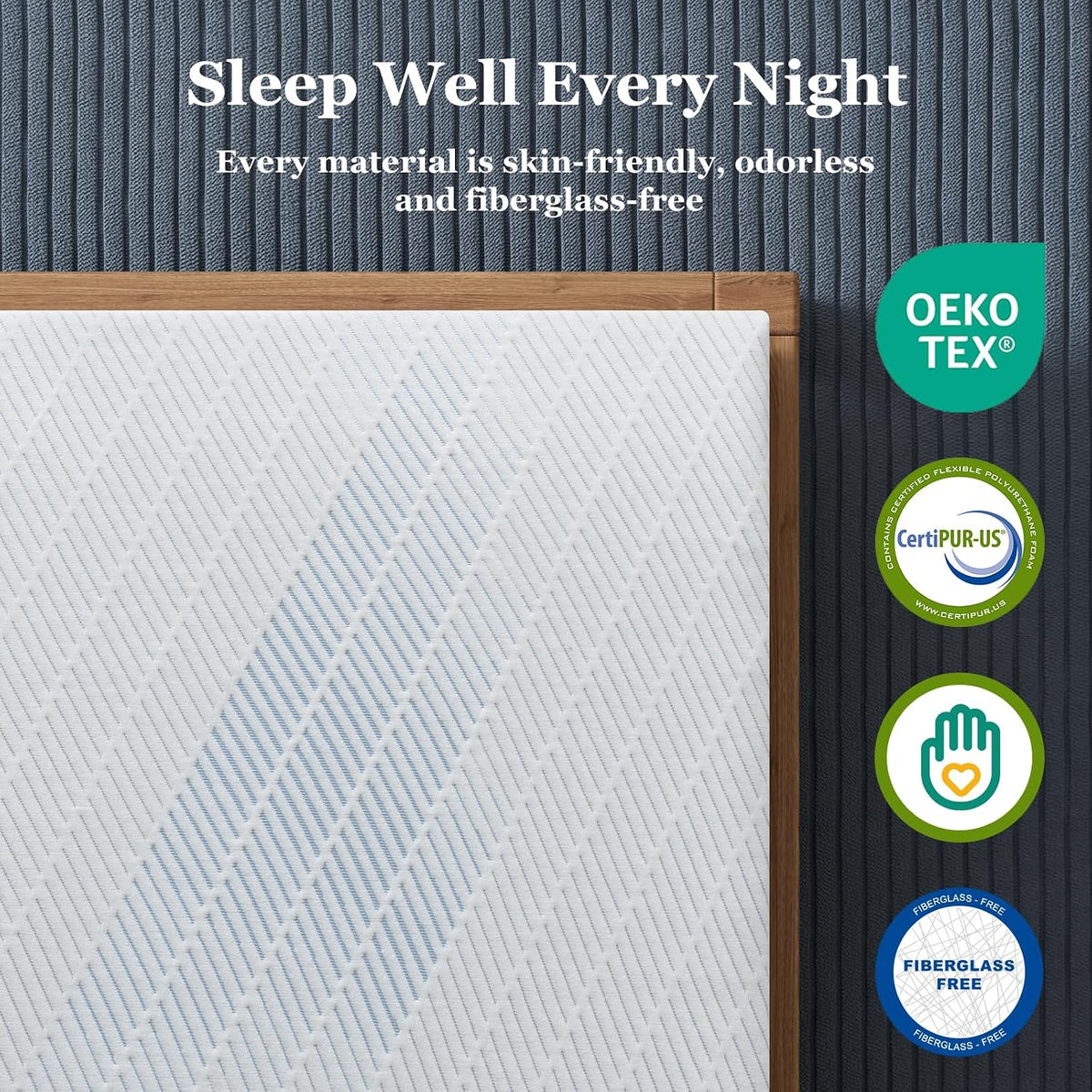 BedStory 3 Inch King Size Firm Mattress Topper, No Odor