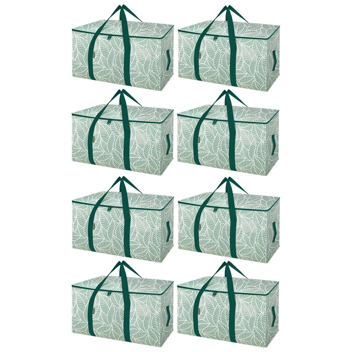 BALEINE 16-Pack Oversized Moving Bags with Reinforced Handles, Heavy-Duty Storage Tote for Clothes, Moving Supplies (Clear, 16-Pack)