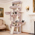 Hey-brother Cat Tree Tower with Extra Large Platform, Big Condo, MPJ070W