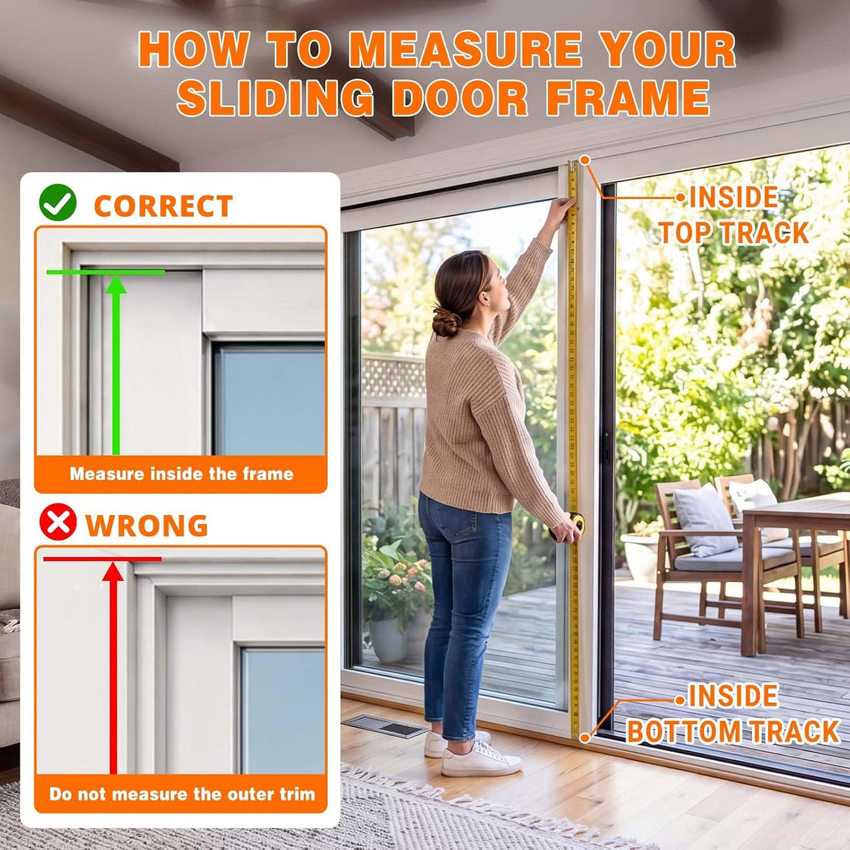 Dog Door for Sliding Glass Doors, 74.8'' to 80.7'' Height Adjustable Pet Door with 13.38'' Wide & 16.1" × 10.2" Pet Opening, Insert Pet Door with Security Lock for Small & Medium Dogs