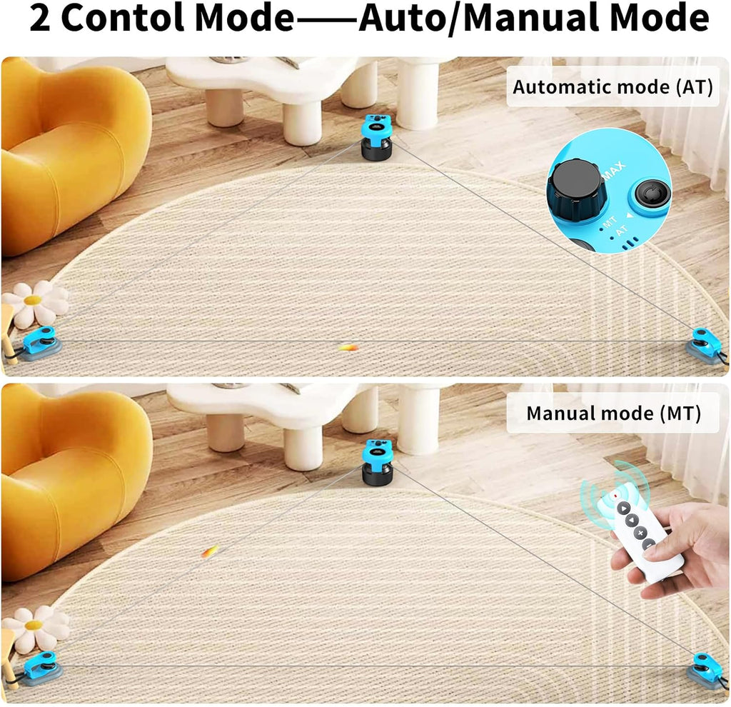 Interactive Cat Toys for Indoor Cats Chasing Running Hunt Instinct Exercise