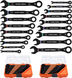 KLEIN TOOLS 69418CG 18-Piece Combination Ratcheting Wrench Set