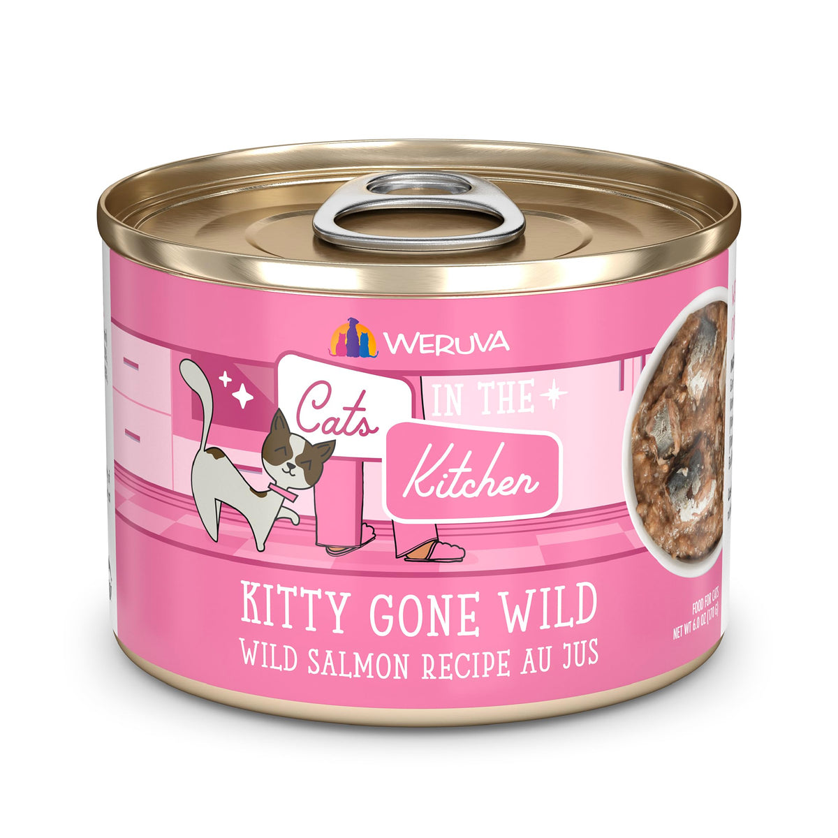 Weruva Cats in the Kitchen, Kitchen Cuties Variety Pack, Wet Cat Food, 6oz Cans (Pack of 24)