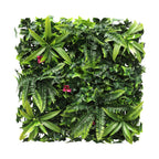 ECOOPTS 20"x20" Faux Ivy Privacy Fence Screen Artificial Boxwood Panels Topiary Hedge Plants for Indoor Outdoor Decoration, #4 Mixed Leaves, 21 Packs