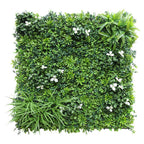 ECOOPTS 20"x20" Faux Ivy Privacy Fence Screen Artificial Boxwood Panels Topiary Hedge Plants for Indoor Outdoor Decoration, 12 Mixed Leaves, 21 Packs