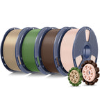 SUNLU PLA+2.0 3D Printer Filament, Multicolor, 10-Pack (10KG)