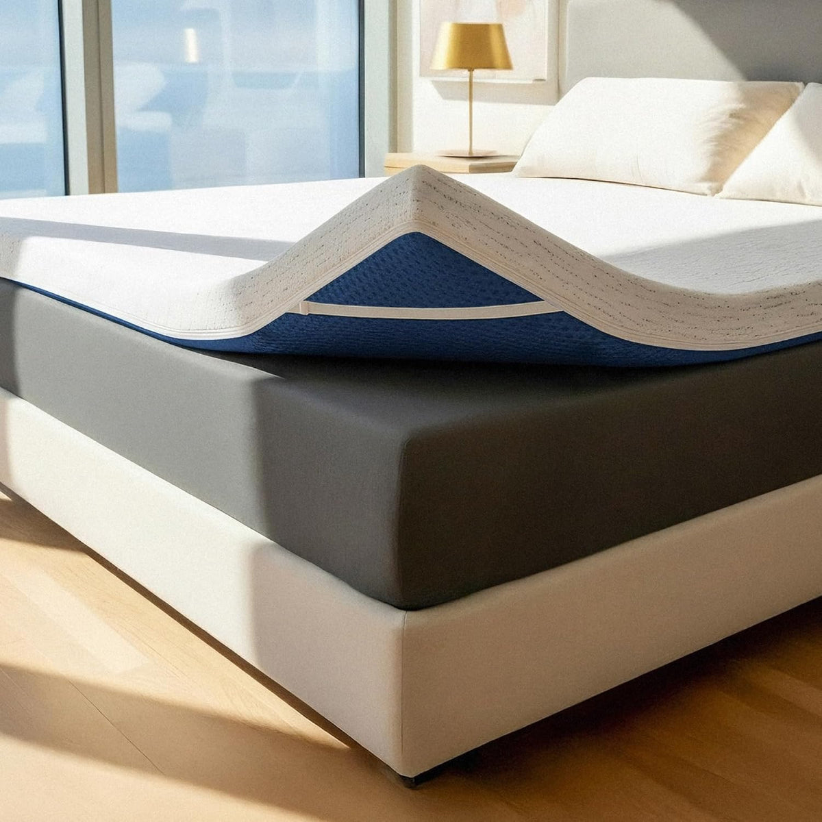 Viscosoft 3 Inch Memory Foam Mattress Topper Queen - Pain & Pressure Relief