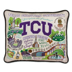 Catstudio Texas A&M Aggies Hand Embroidered Throw Pillow