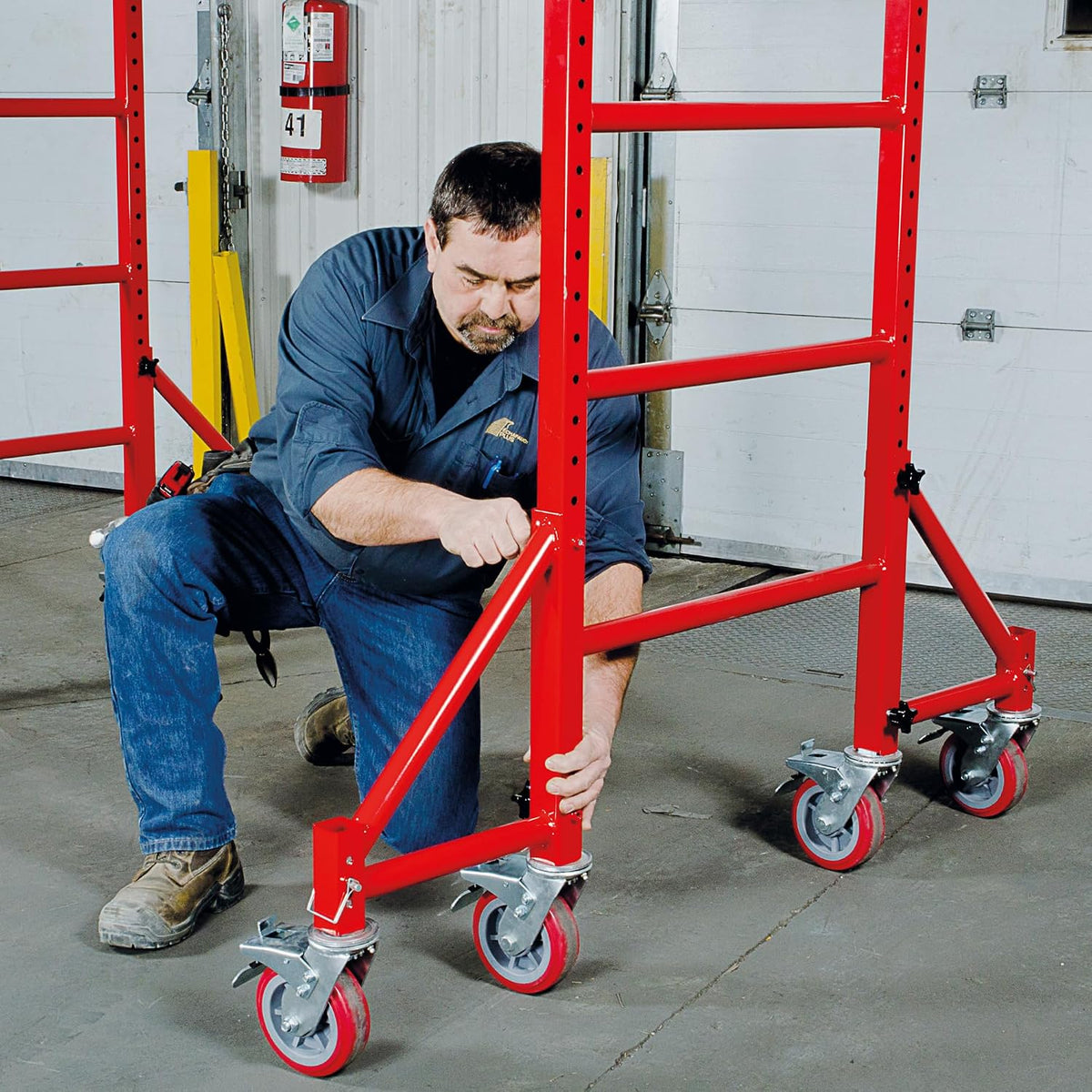 Metaltech BuildMan Outriggers with Casters, Model Number I-BMS04 - Set of 4, fits BuildMan Model I-IBMSS Drywall Baker Scaffolding