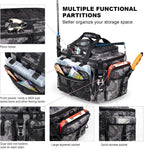 Rabjen Fishing Tackle Bag with Rod Holders & Cooler Main Compartment – Large Capacity Fishing Bag for Organized Gear Storage