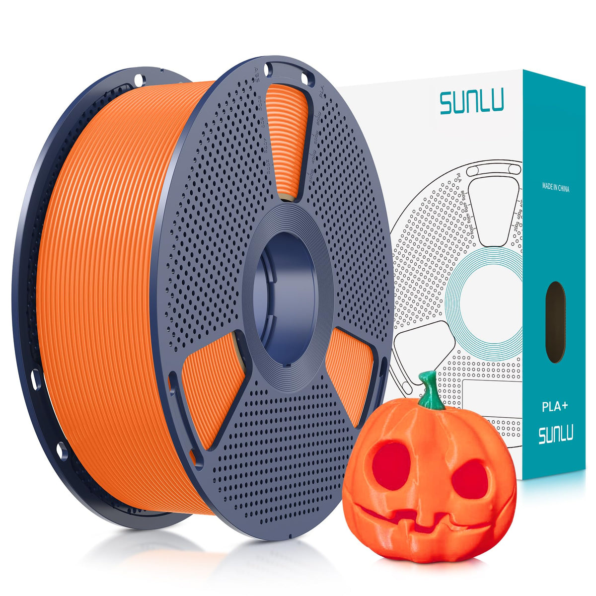 SUNLU PLA Plus Filament 1.75mm, 10KG Bundle, Black & White